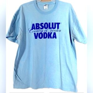 Absolut Vodka  graphic short sleeve tshirt.  Size Large